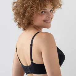 Beha<Blancheporte Minimizerbeha in microvezel en geborduurde tule met beugels - set van 2 wit + zwart