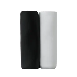 Beha<Blancheporte Minimizerbeha in microvezel en kant zonder beugels - set van 2 wit + zwart