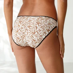 Slip En Shorty<Blancheporte Minislip in katoen met dierenhuidprint - set van 4 zwart / wit
