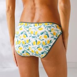Slip En Shorty<Blancheporte Minislip in stretchkatoen met citroenenprint - set van 4 geel