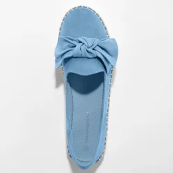 Sandalen En Espadrilles|Schoenen<Blancheporte Mocassins in espadrillestijl met strik en koordzool hemelsblauw