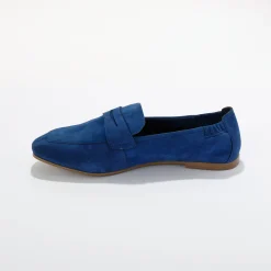 Derby's En Mocassins|Schoenen<Blancheporte Mocassins in splitleer blauw