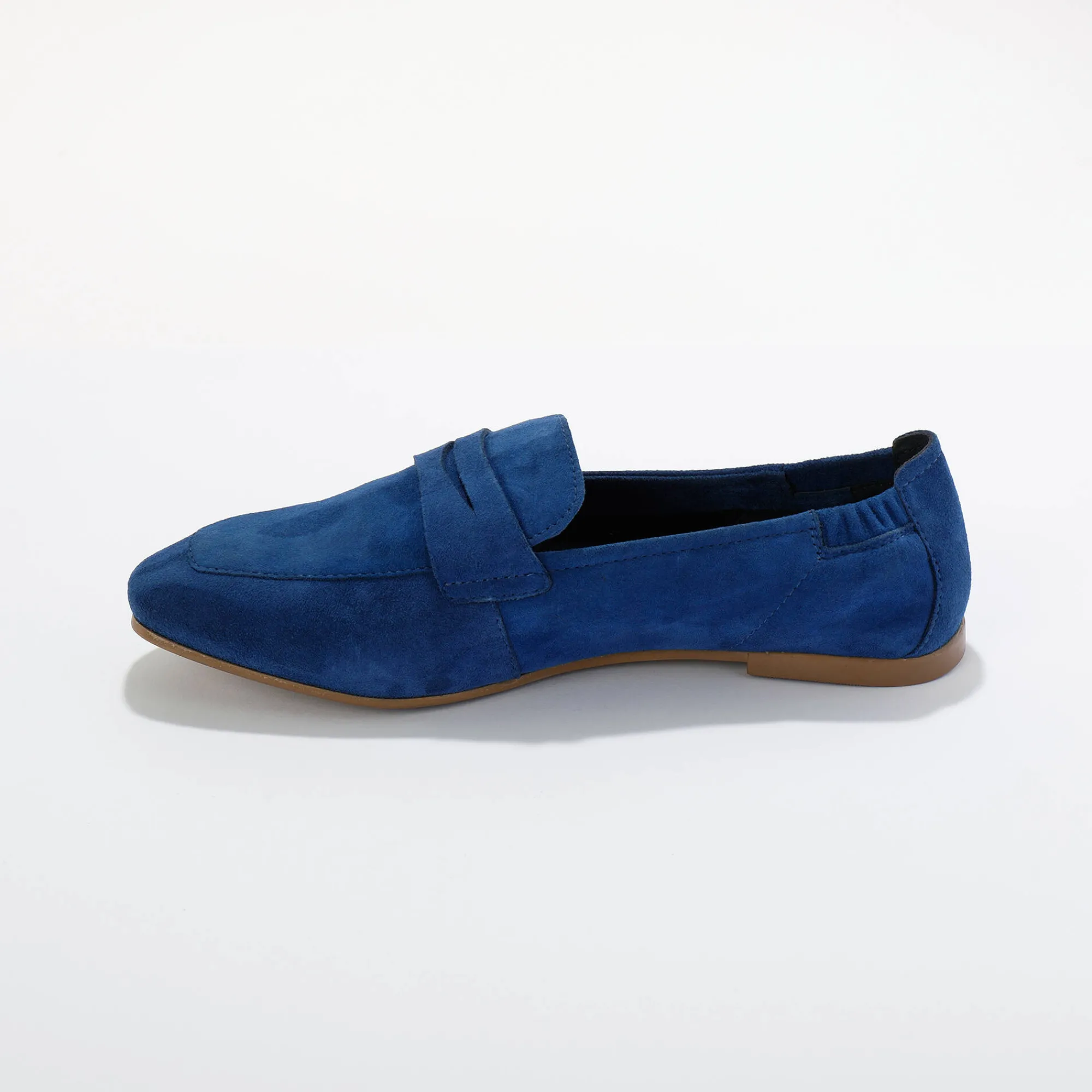 Derby's En Mocassins|Schoenen<Blancheporte Mocassins in splitleer blauw