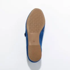 Derby's En Mocassins|Schoenen<Blancheporte Mocassins in splitleer blauw