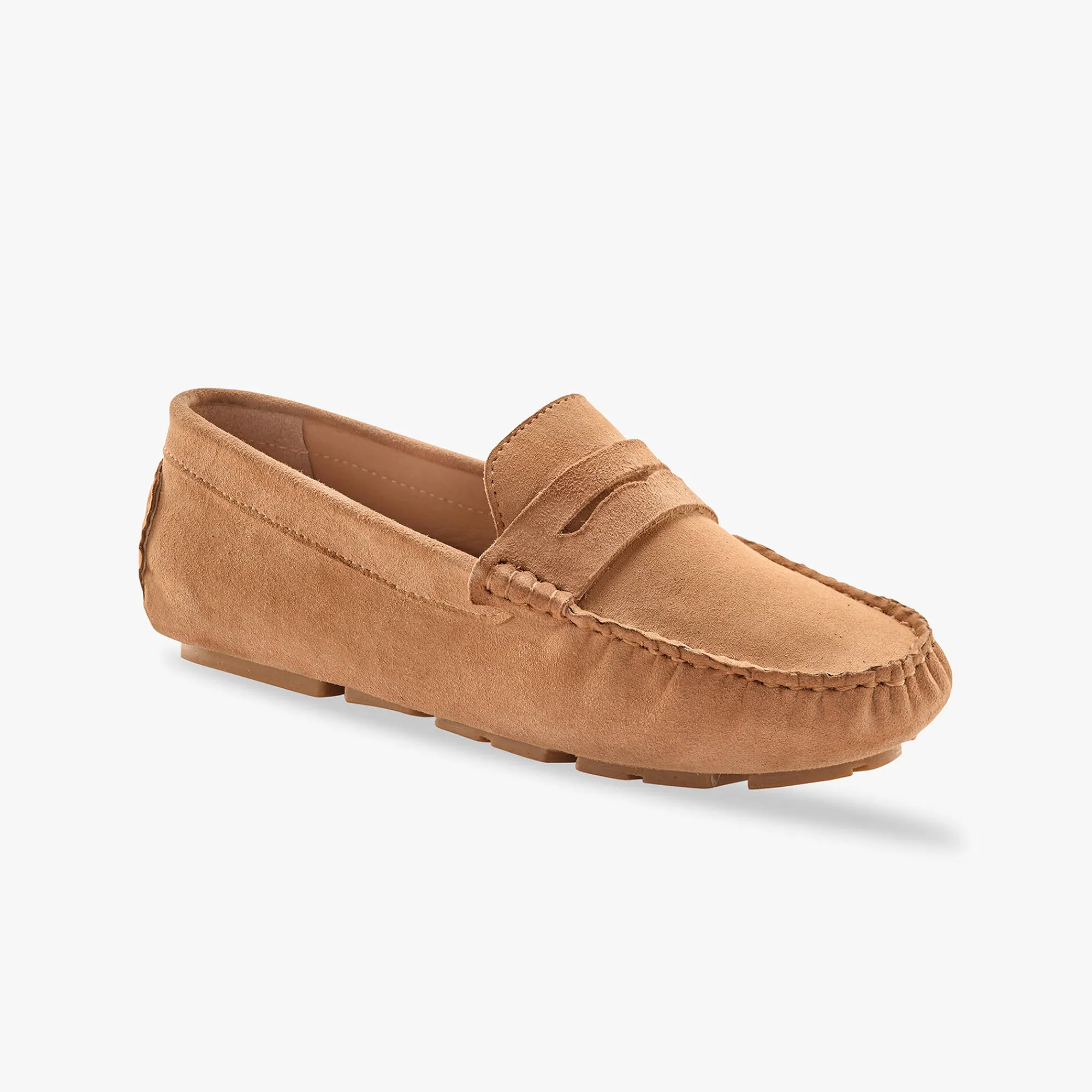 Derby's En Mocassins|Schoenen<Blancheporte Mocassins in splitleer beige