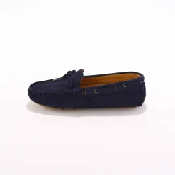 Derby's En Mocassins|Schoenen<Blancheporte Mocassins in ultrasoepel leer met veters marine