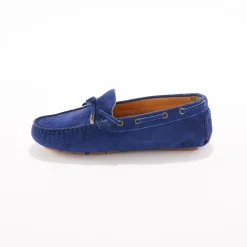Derby's En Mocassins|Schoenen<Blancheporte Mocassins in ultrasoepel leer met veters blauw