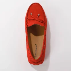 Derby's En Mocassins|Schoenen<Blancheporte Mocassins in ultrasoepel leer met veters rood