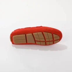 Derby's En Mocassins|Schoenen<Blancheporte Mocassins in ultrasoepel leer met veters rood