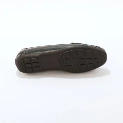 Derby's En Mocassins|Schoenen<Blancheporte Mocassins met gesp, metallic effect grijs