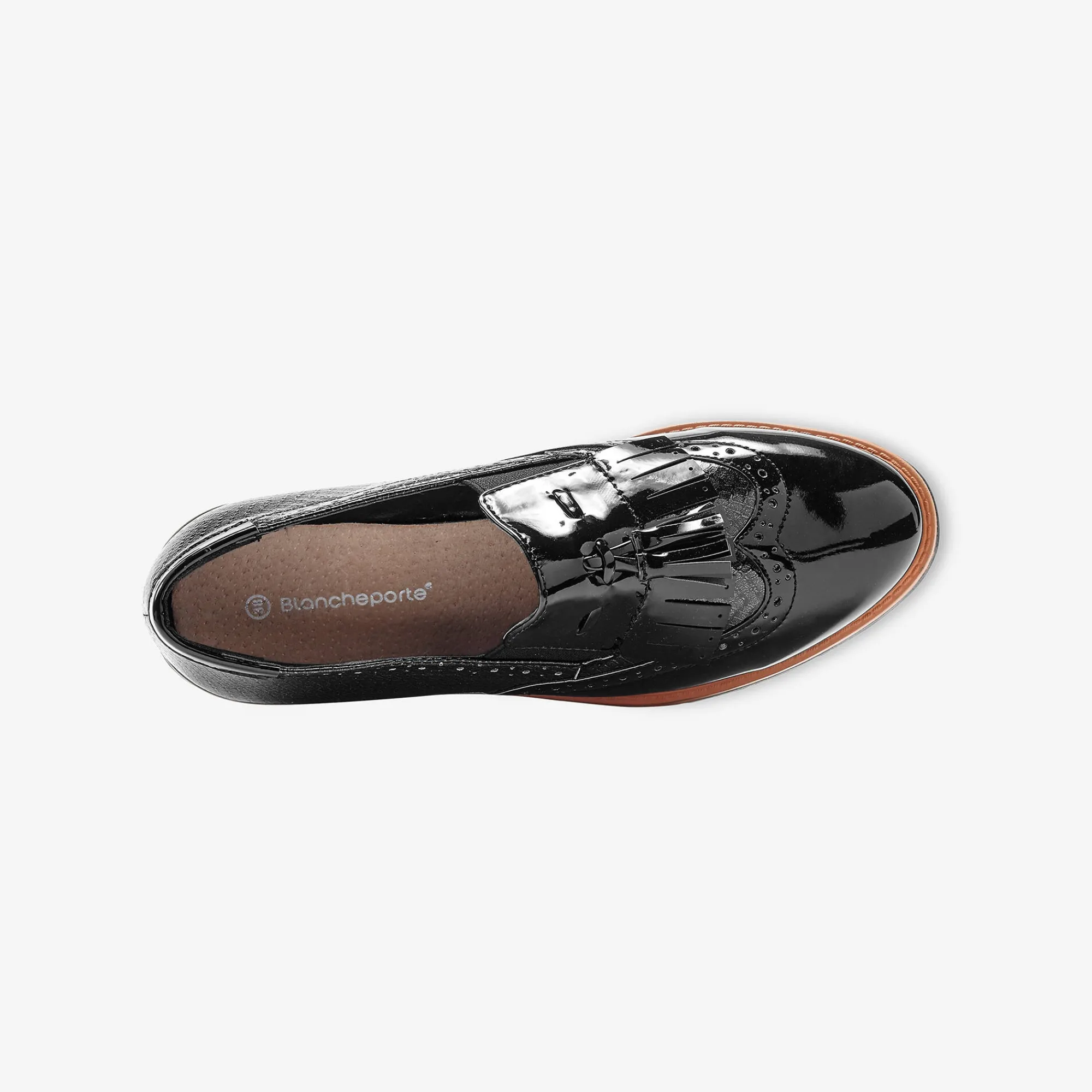 Feestelijke Schoenen|Derby's En Mocassins<Blancheporte Mocassins met pompons en franjes zwart
