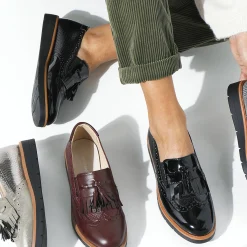 Feestelijke Schoenen|Derby's En Mocassins<Blancheporte Mocassins met pompons en franjes zwart