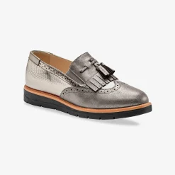 Feestelijke Schoenen|Derby's En Mocassins<Blancheporte Mocassins met pompons en franjes bronskleur
