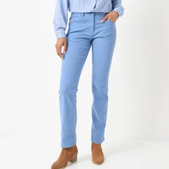 Broek<Blancheporte Modellerende broek met 5 zakken grijsblauw