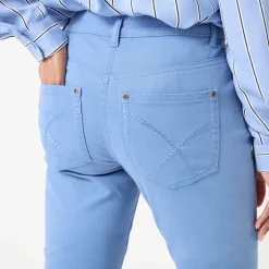 Broek<Blancheporte Modellerende broek met 5 zakken grijsblauw