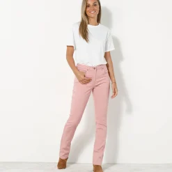 Broek<Blancheporte Modellerende broek met 5 zakken rozenhout