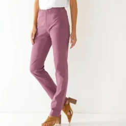 Broek<Blancheporte Modellerende broek met 'platte buik' effect en elastische taille violine