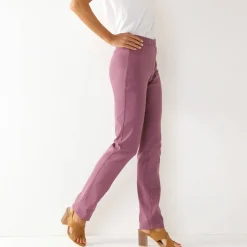 Broek<Blancheporte Modellerende broek met 'platte buik' effect en elastische taille violine