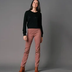 Broek<Blancheporte Modellerende broek met 'platte buik' effect en elastische taille praline