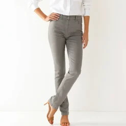 Jeans<Blancheporte Modellerende jeans met 5 zakken grijs
