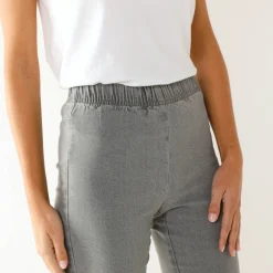 Jeans<Blancheporte Modellerende jeans met 'platte buik' effect en elastische taille grijs