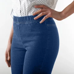 Jeans|Broek<Blancheporte Modellerende jeans met 'platte buik' effect en elastische taille stone