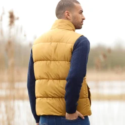 Mantel En Jas<Blancheporte Mouwloos en gematelasseerd donsjack met rits karamel