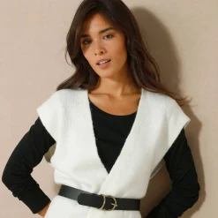 Trui En Vest<Blancheporte Mouwloos vest ecru