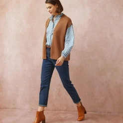 Trui En Vest<Blancheporte Mouwloos vest hazelnootbruin