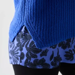 Trui En Vest<Blancheporte Mouwloze trui in origineel patenttricot felblauw