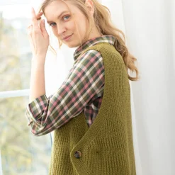 Trui En Vest<Blancheporte Mouwloze trui in tricot olijfgroen