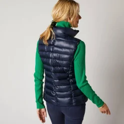 Parka En Donsjas<Blancheporte Mouwloze, waterafstotende gewatteerde jas met opstaande kraag marine