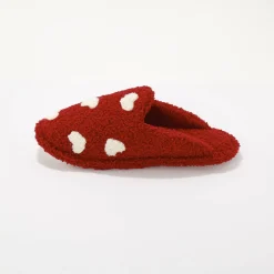 Sloffen|Sloffen<Blancheporte Muiltjes met hartprint rood