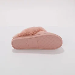 Sloffen|Sloffen<Blancheporte Muiltjes met nepbont roze