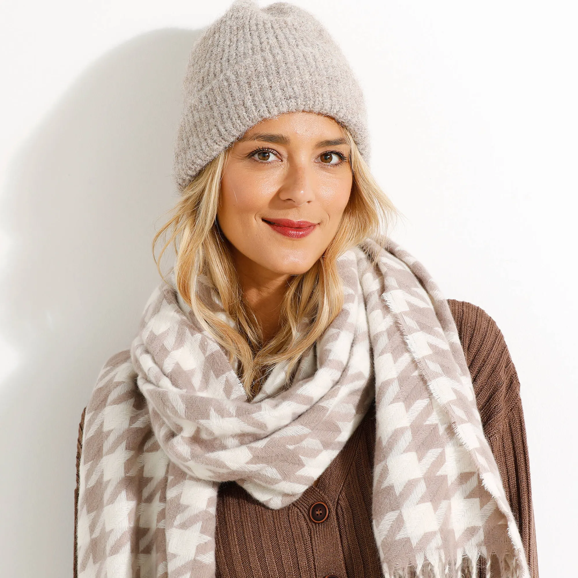 Accessoires En Juwelen<Blancheporte Muts in tricot beige