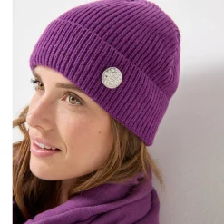 Accessoires En Juwelen<Blancheporte Muts met juweelknoop violine