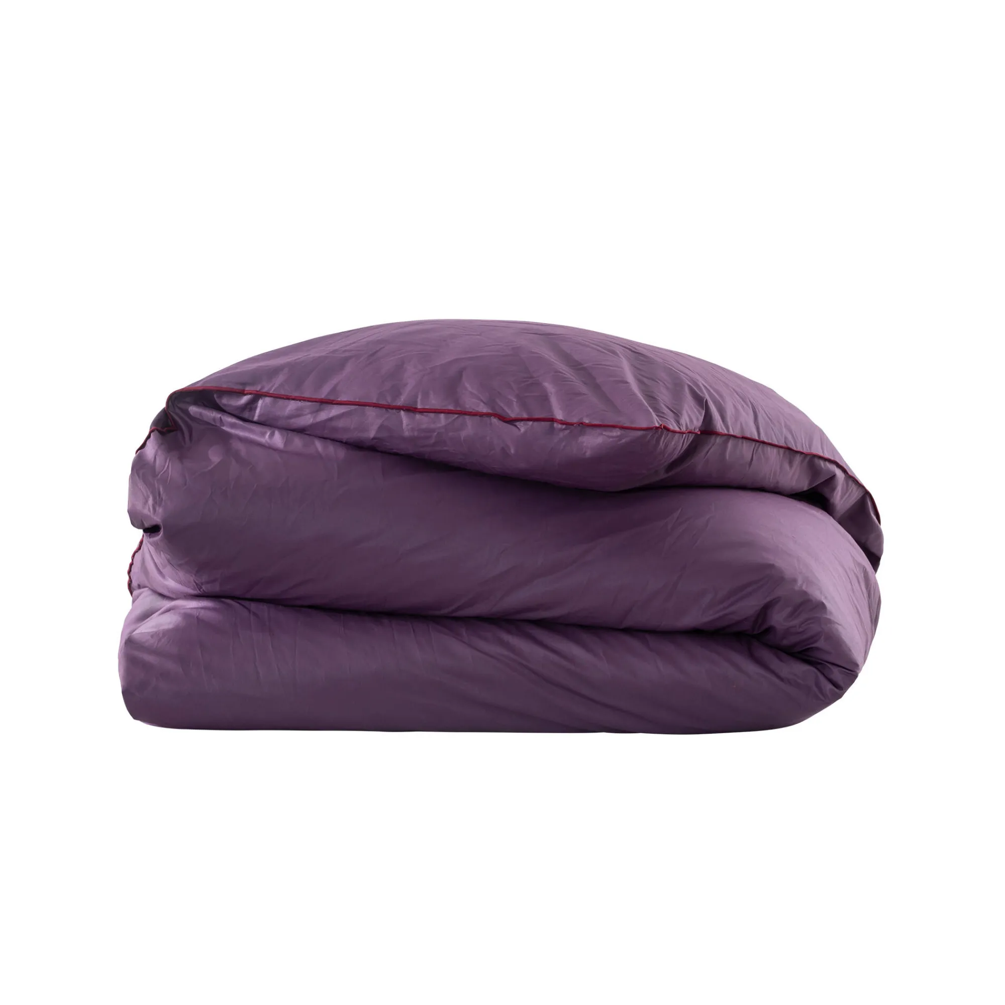 Donsdeken|Dekbed<Blancheporte Natuurlijk donsdeken met dons en pluimpjes aubergine