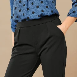 Broek<Blancheporte Nauwsluitende 7/8-broek in crêpe zwart