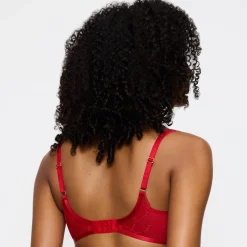 Beha<Triumph Omhullende beha "Palina Moonlight kiss" - met beugels rood
