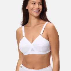 Beha<Playtex Omhullende en verhullende beha "Cross Your Heart Iconic" - zonder beugels wit