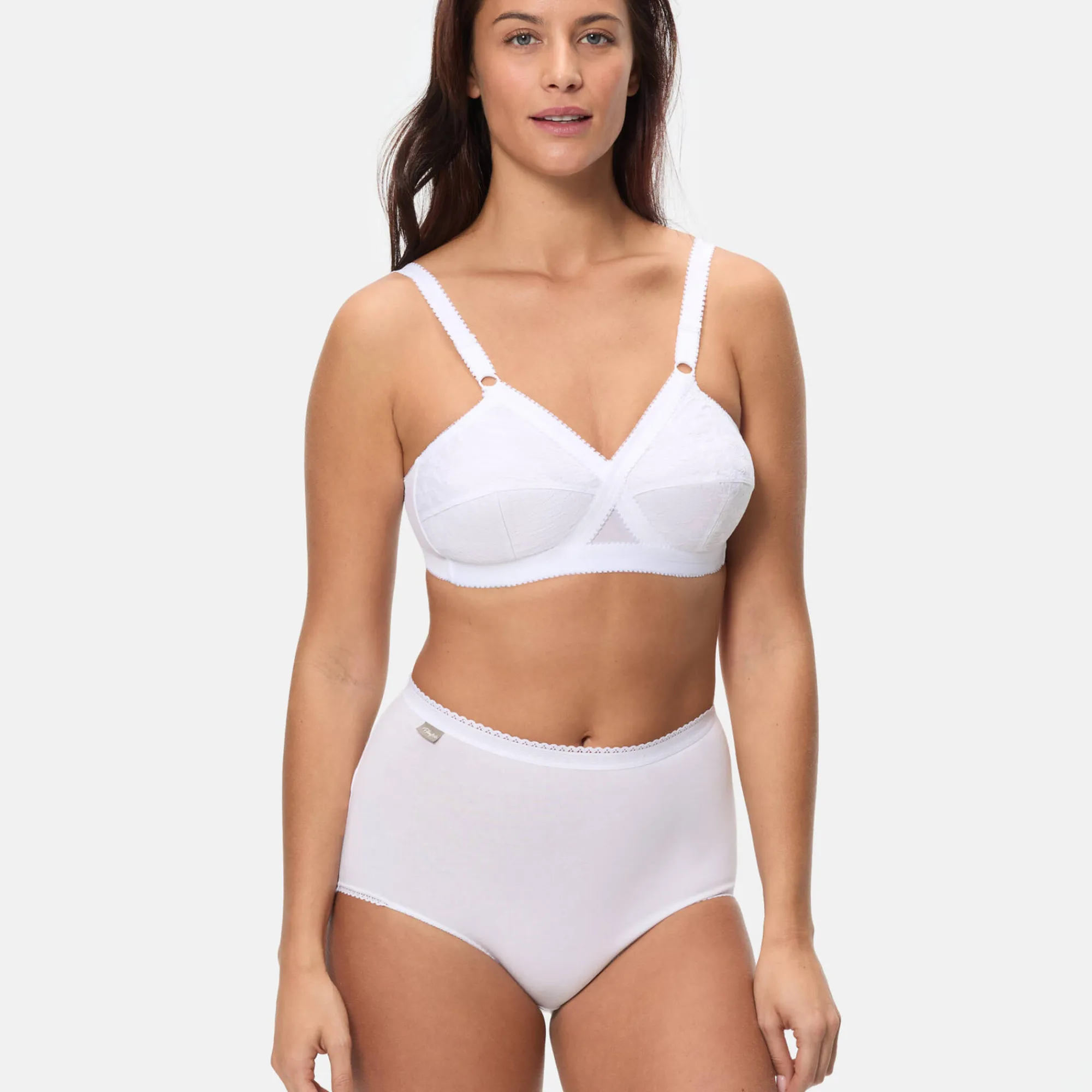 Beha<Playtex Omhullende en verhullende beha "Cross Your Heart Iconic" - zonder beugels wit