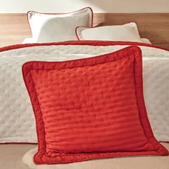 Deken En Bedsprei|Deken, Boutis En Bedsprei<Blancheporte Omkeerbaar deken in gematelasseerde microvezel/sherpa terracotta