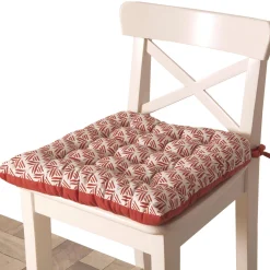 Stoelkussentje<Blancheporte Omkeerbaar stoelkussentje - set van 2 terracotta