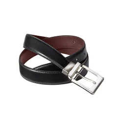 Feestoutfits Heren|Accessoires<Blancheporte Omkeerbare, leren riem zwart / bruin