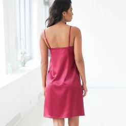 Feestelijke Lingerie|Onderrok En Onderjurk<Blancheporte Onderjurkje in satijn en kant bordeaux