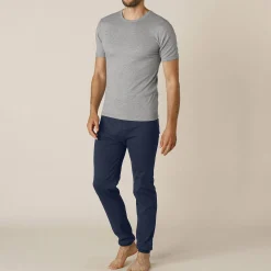 Ondergoed<Thermoperle Ondershirt voor heren, met ronde hals en korte mouwen, intense warmte - set van 2 chiné grijs