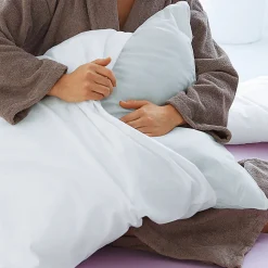 Hoofdkussenhoes<Blancheporte Ondersloop in absorberend molton - set van 2 wit
