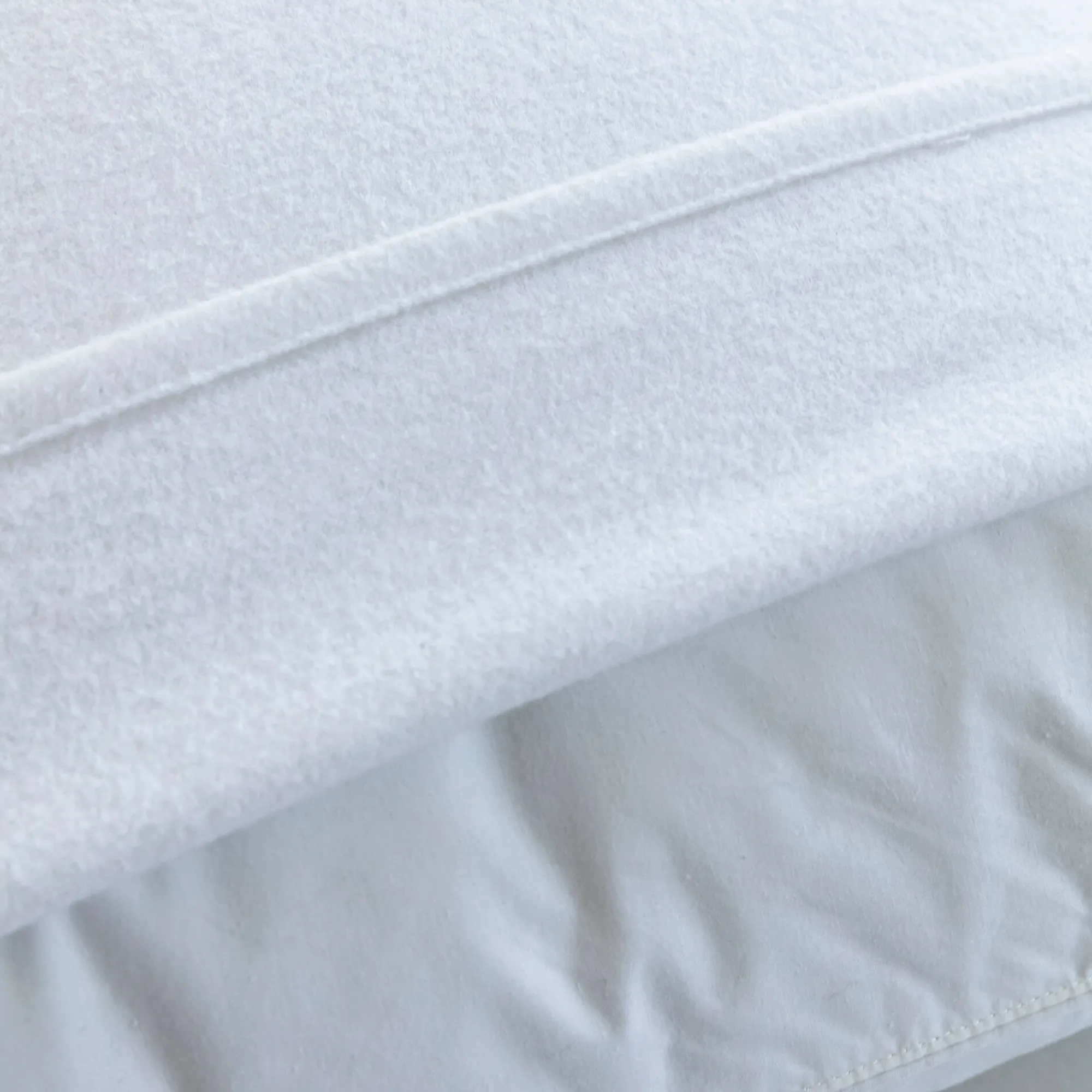 Hoofdkussenhoes<Blancheporte Ondersloop in absorberend molton - set van 2 wit