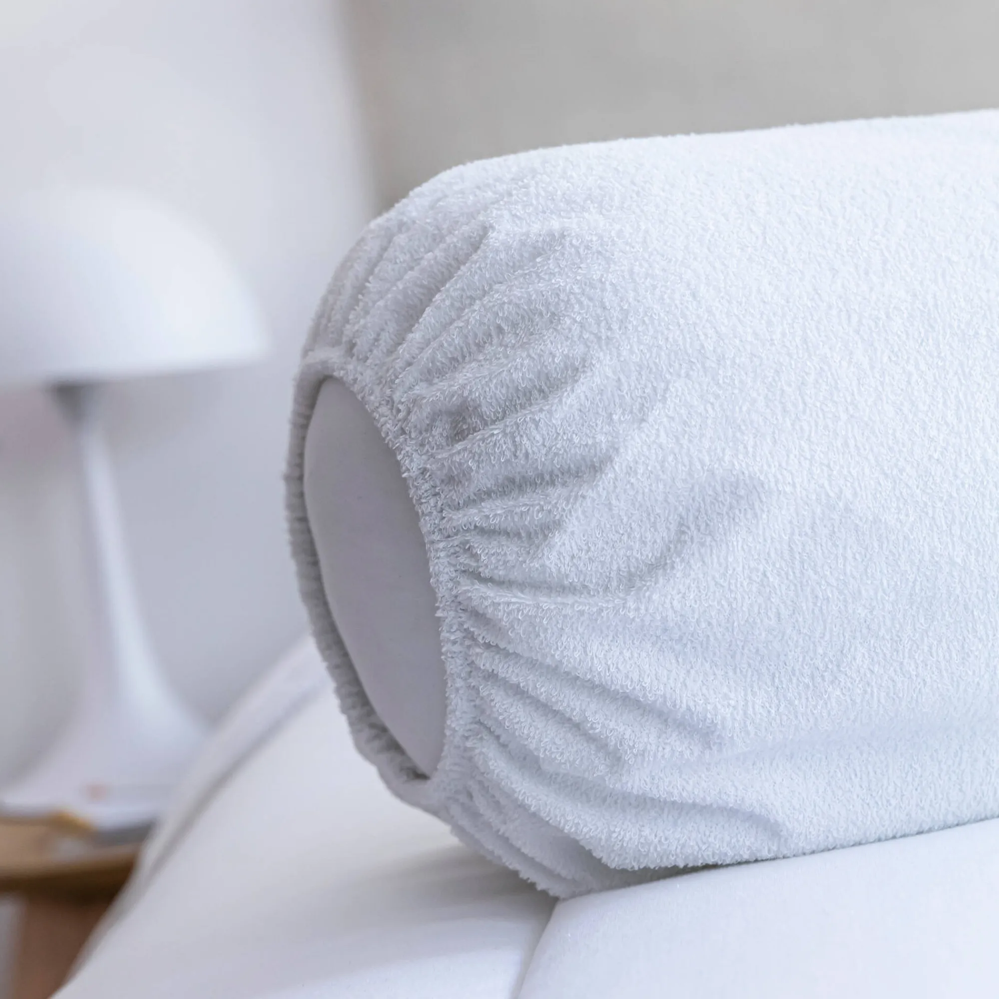 Hoofdkussenhoes<Blancheporte Ondersloop voor peluwkussen, absorberend molton - set van 2 wit