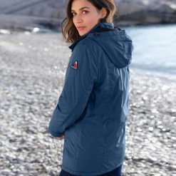 Parka En Donsjas<Outdoor Collection Ondoorlatende effen parka met fleecevoering grijsblauw